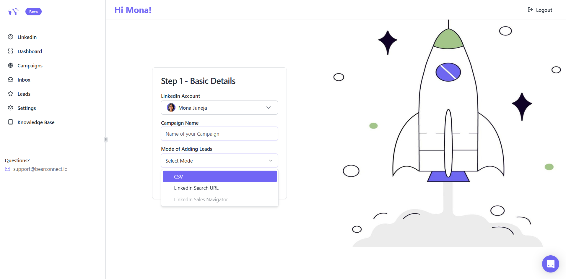 Import your data in minutes