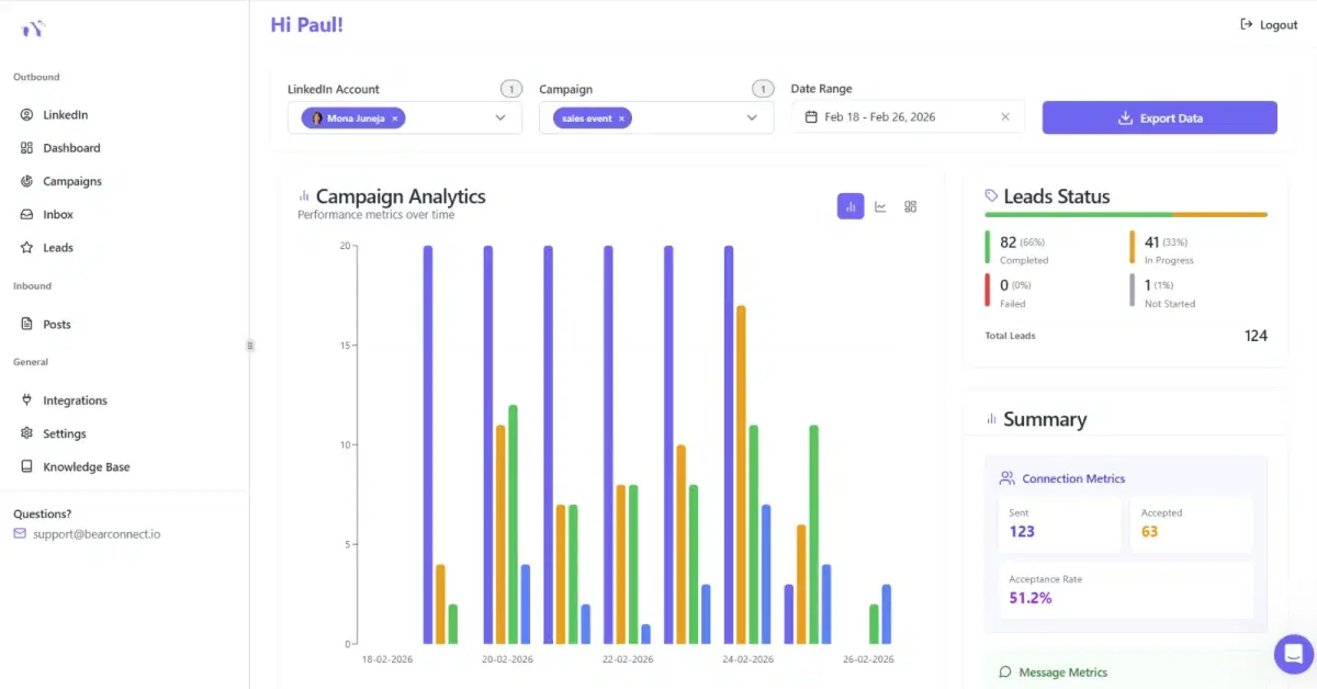 Custom report generation interface