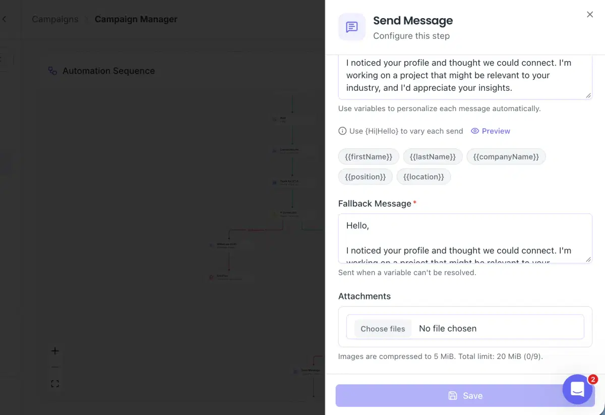 Write your messages