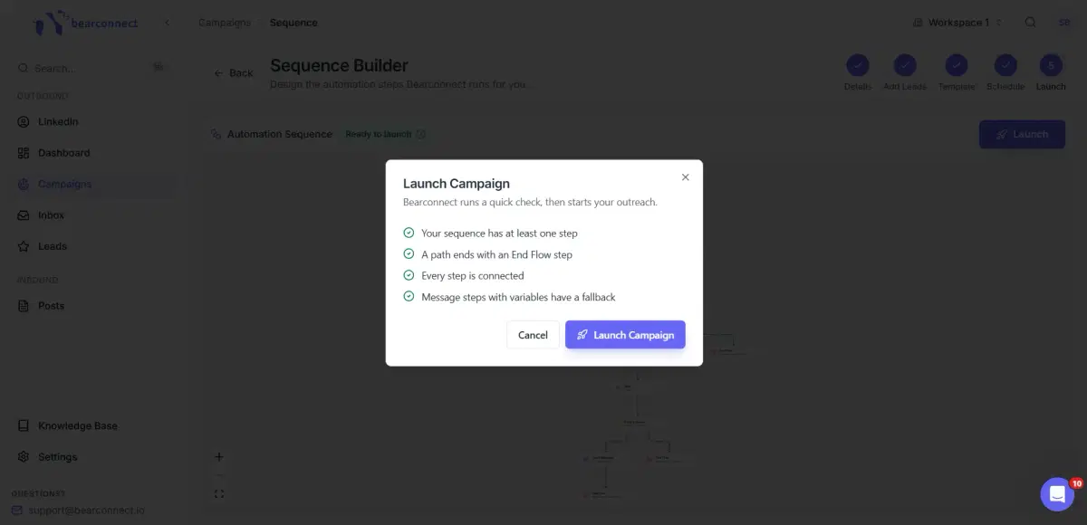 Launch your campaign