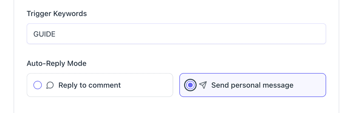 Choose Your Reply Mode