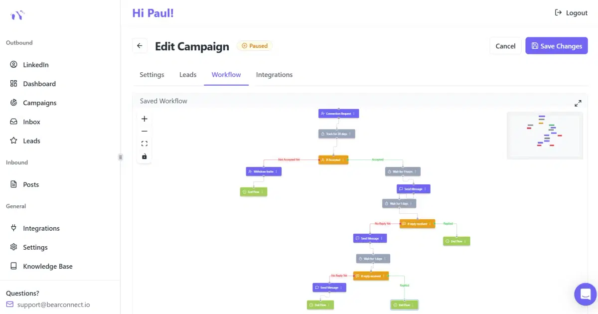 Bearconnect outreach performance analytics