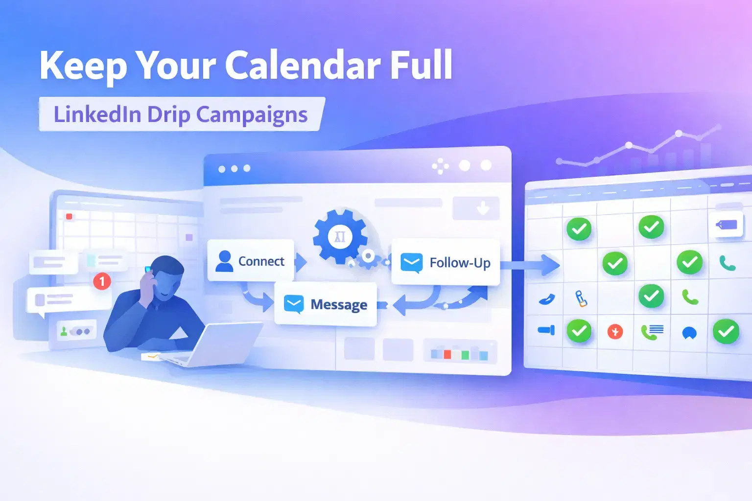 How Do B2B Consultants Use LinkedIn Drip Campaigns to Keep Their Calendar Full?
