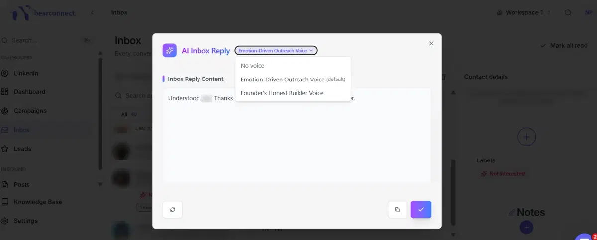 Illustration of AI inbox reply