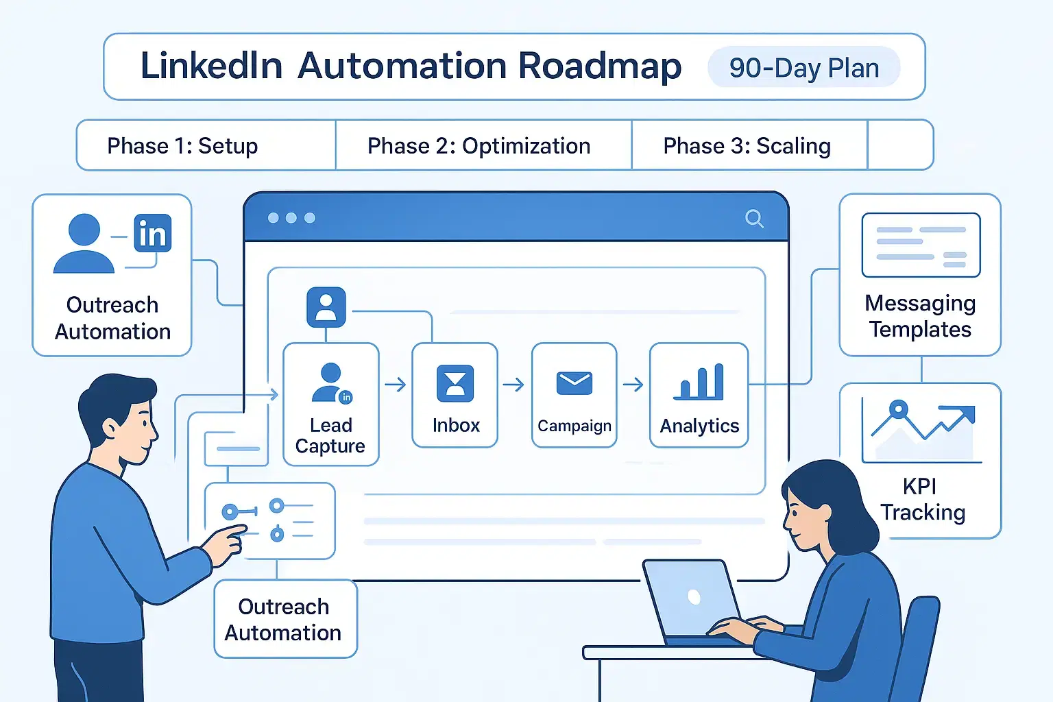 The LinkedIn Automation Roadmap: Building a 90-Day Scaling Plan (with templates)