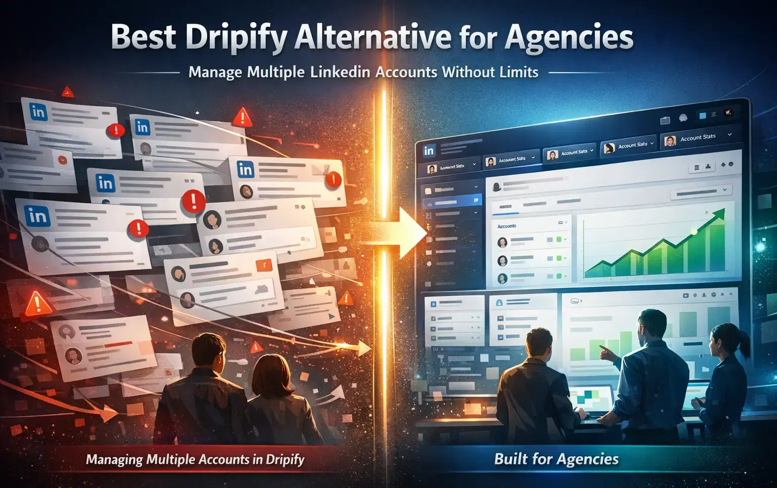 What Is the Best Dripify Alternative for Agencies Managing Multiple LinkedIn Accounts?