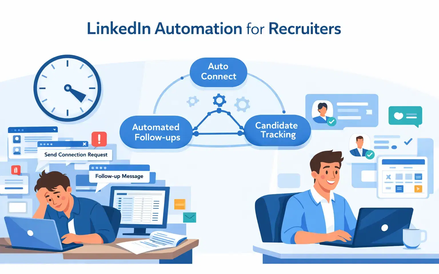 LinkedIn Automation for Recruiters: Save 20 Hours a Week Finding and Messaging Candidates