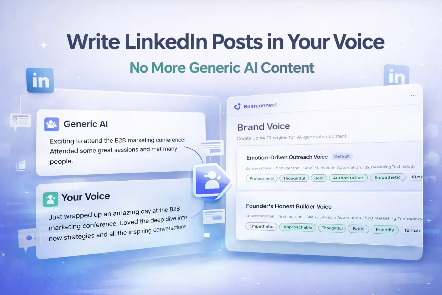 How to Get AI to Write LinkedIn Posts in Your Own Voice (Not a Generic One)
