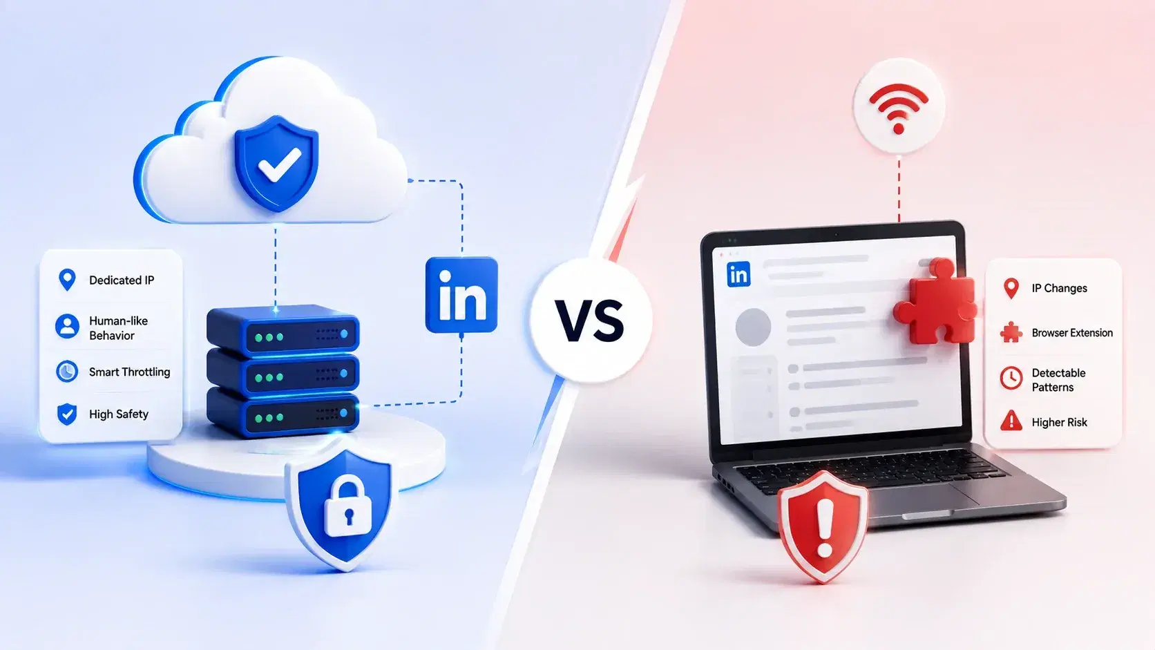 Cloud-Based vs Browser LinkedIn Automation: Which Is Safer?